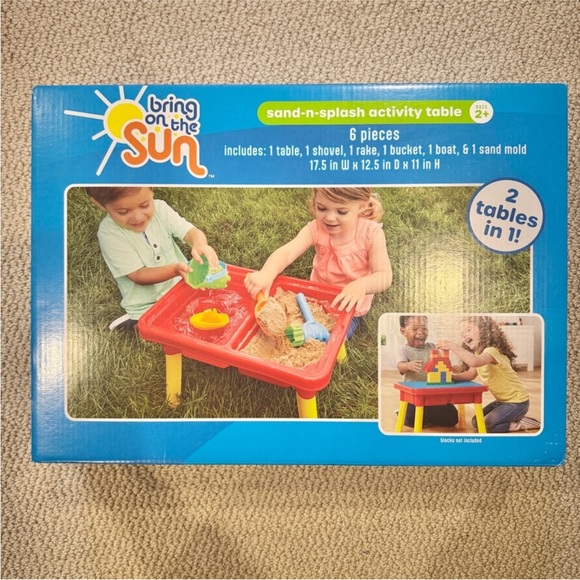 NEW Bring on The Sun Activity Sensory Table with Lid for Kids Toddlers - Picture 3 of 4